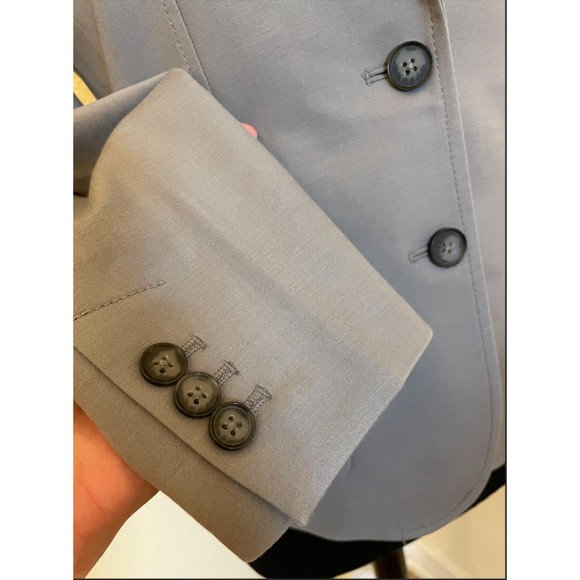 Banana Republic Gray Blazer- Stretch Fully Lined Sz 4P - Picture 3 of 5